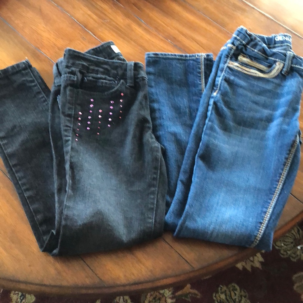 Girls straight legged jeans 2 pair